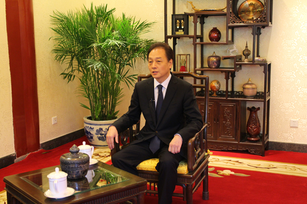王超会长接受阿塞拜疆国家新闻社采访